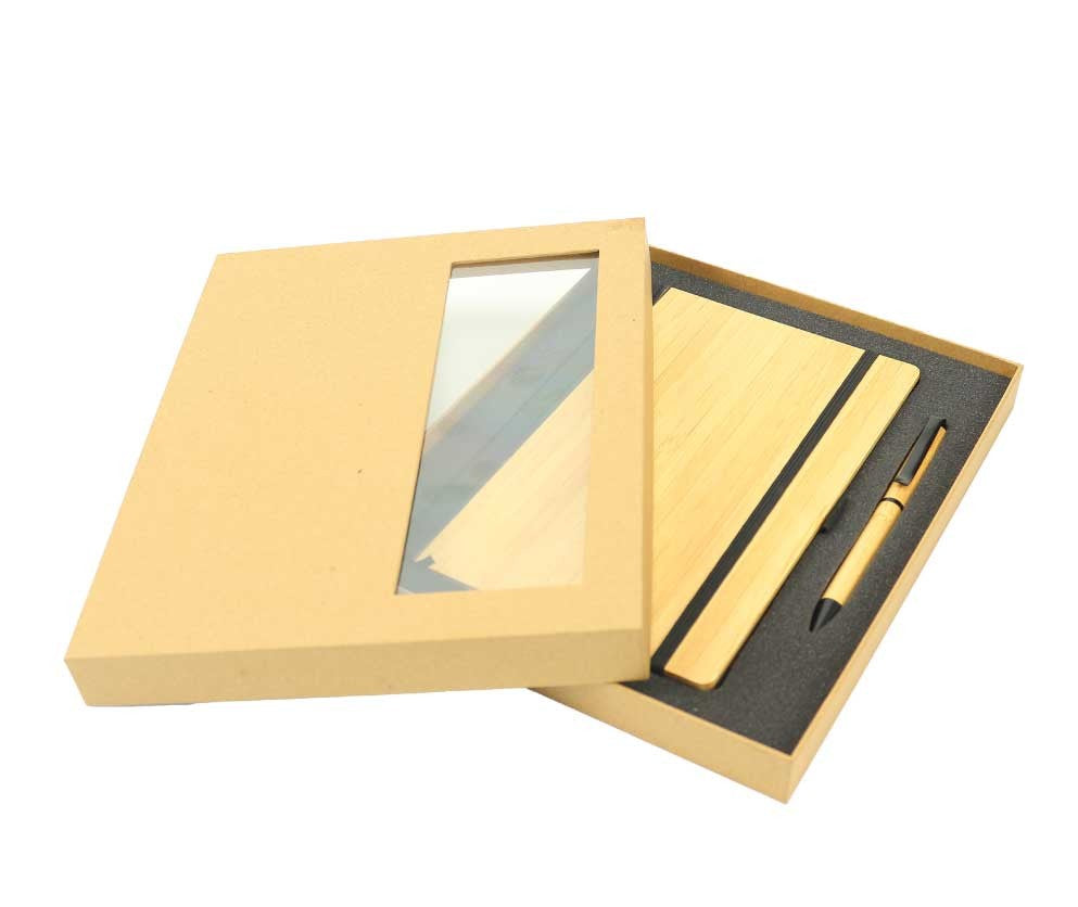 Bamboo Gift Set A5 Size Notebook and Pen