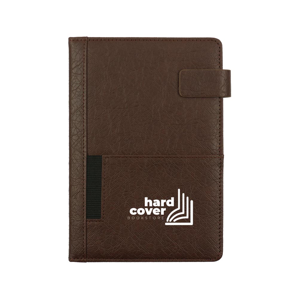 A5 PU Notebooks with Front Pocket & Magnetic Flap