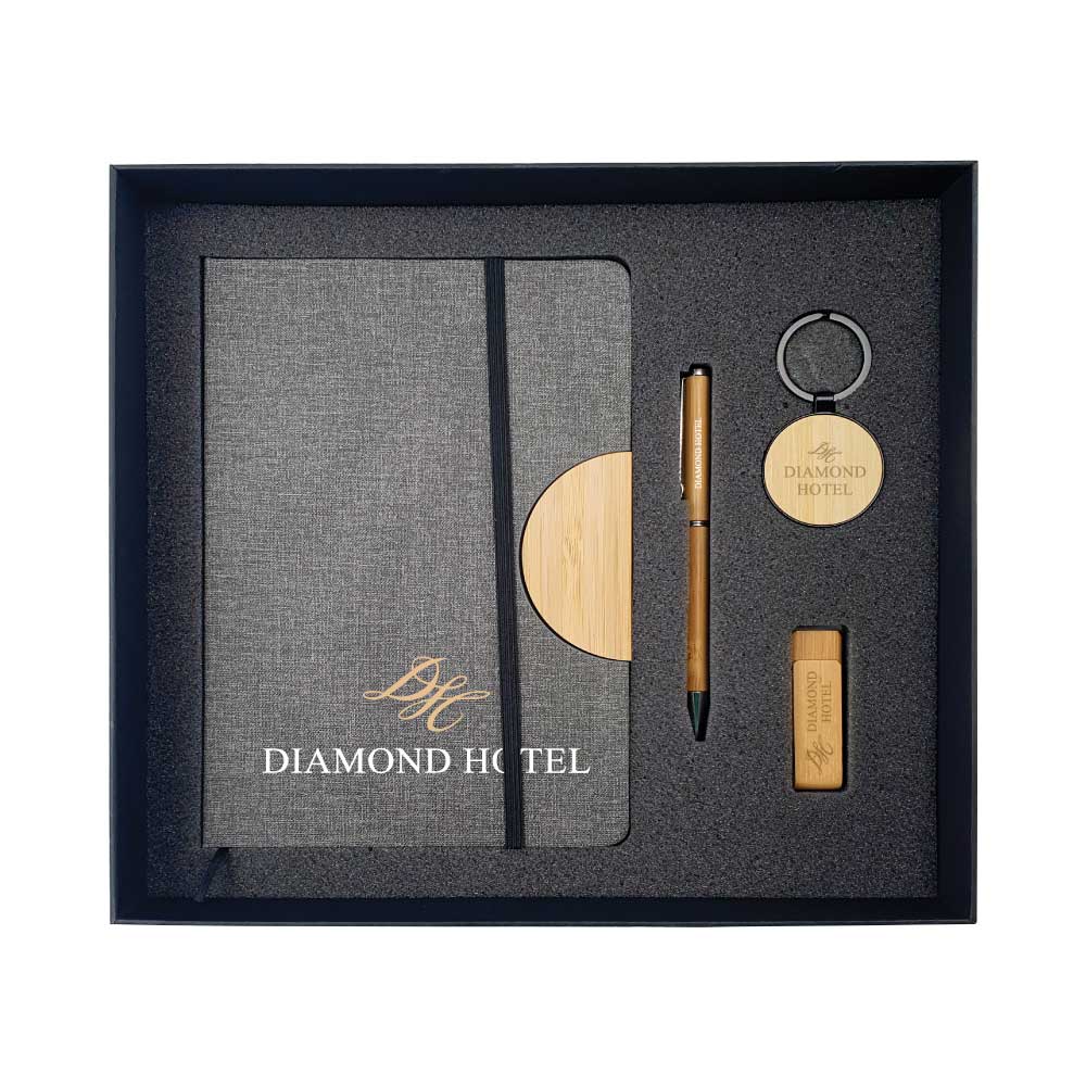 Gift Sets Notebook,USB,Pen,Keychain