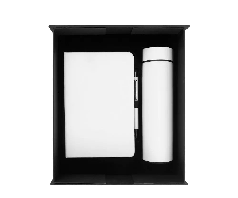 Gift Sets Notebook ,Metal Pen, LED Display Bottles