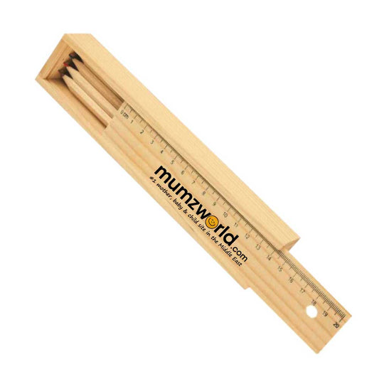 Colored Pencils Set with Wooden Box