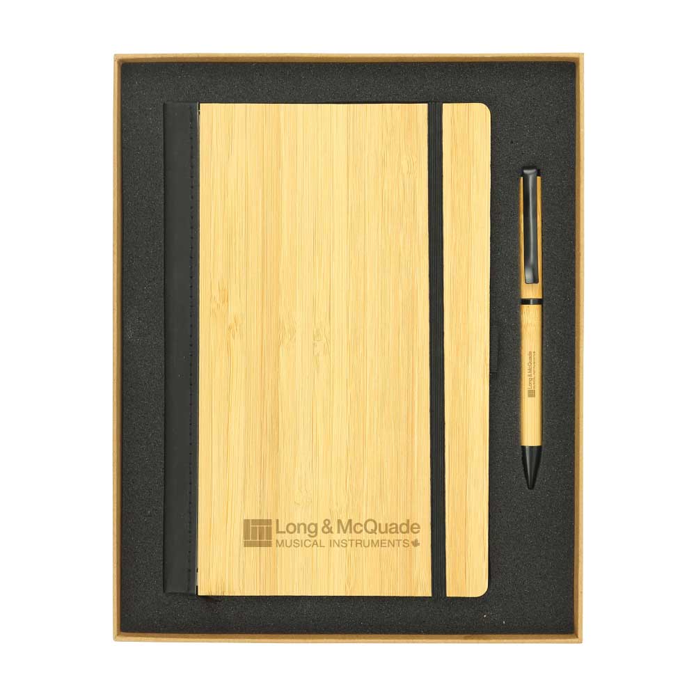 Bamboo Gift Set A5 Size Notebook and Pen