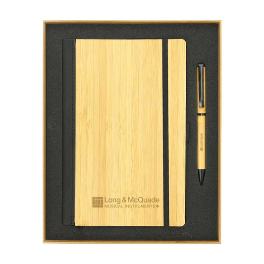 Bamboo Gift Set A5 Size Notebook and Pen