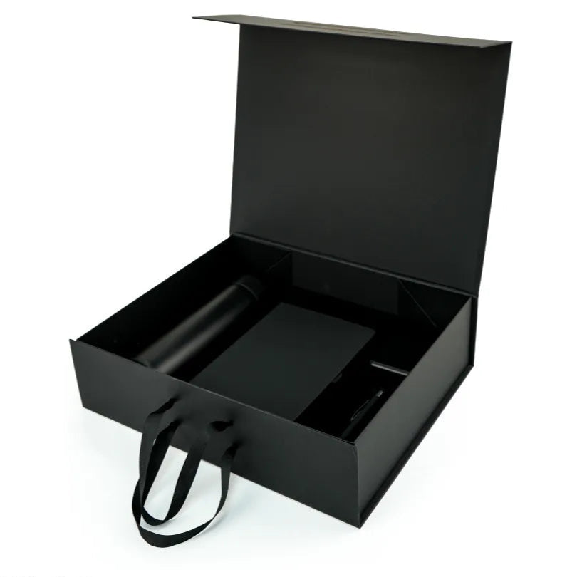 Corporate Office Gift Set in Color Themed Box with Ribbon Handle