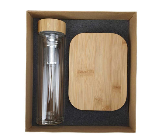 Eco-Friendly Gift Sets Lunch Box ,Bamboo Flask