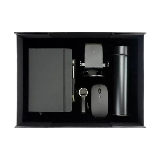 Gift Sets Led Display Bottle,Notebook,Pen, Fast Charging,Mouse,Keychain