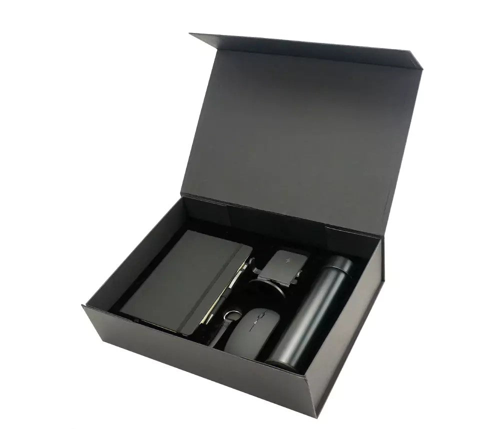 Gift Sets Led Display Bottle,Notebook,Pen, Fast Charging,Mouse,Keychain