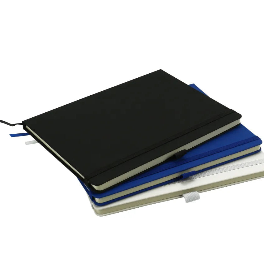 Notebooks B5 Size, Pen Loop, Ribbon Bookmark, Elastic Band