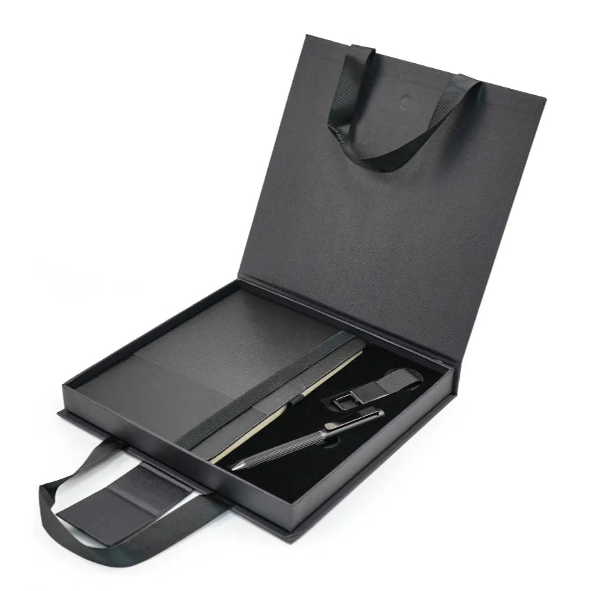 Premium Office Gift Set with Ribbon Handle Box