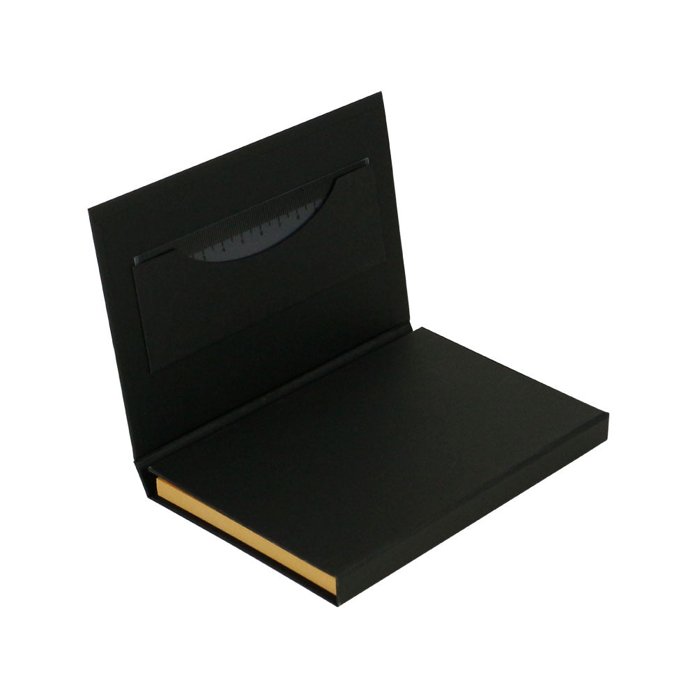Tri-Fold Notepad with Sticky Notes, Pen, Card Slot and Ruler